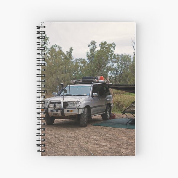 Campsite at Nindigully Hotel, Qld Spiral Notebook