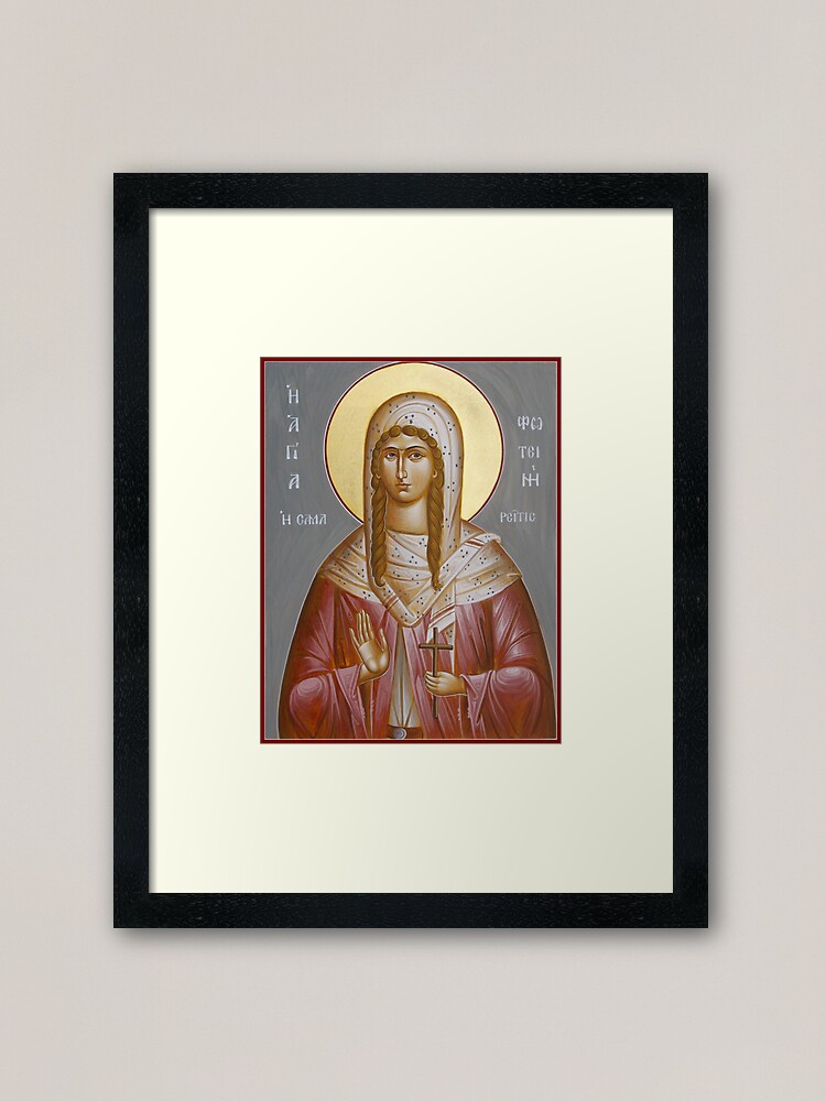 Alternate view of St Photini - The Samaritan Woman Framed Art Print
