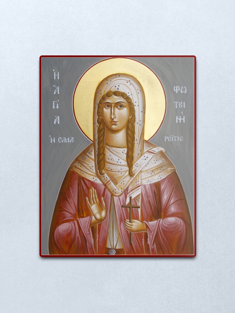 Alternate view of St Photini - The Samaritan Woman Metal Print