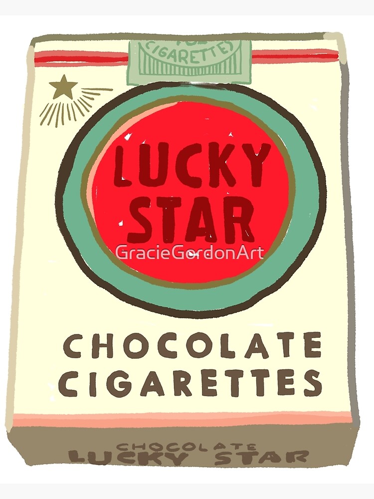 Candy Cigarettes Greeting Card By Graciegordonart Redbubble