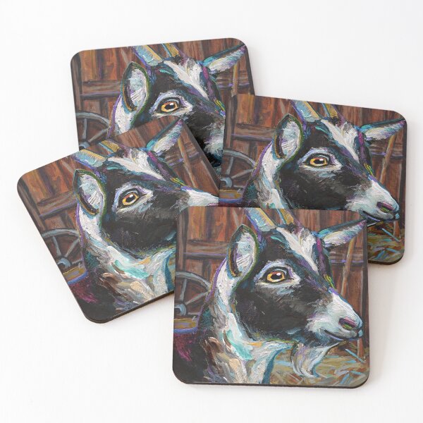 Item preview, Cute Baby Goat in a Barn designed and sold by RobertPhelpsArt.