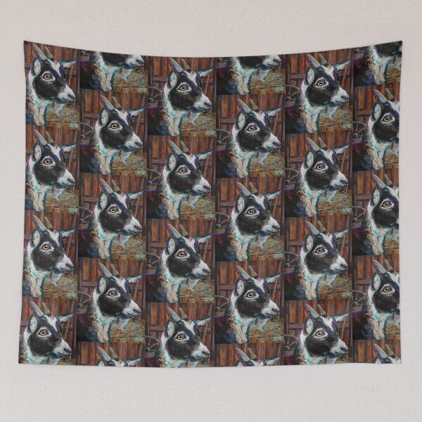 Item preview, Cute Baby Goat in a Barn designed and sold by RobertPhelpsArt.