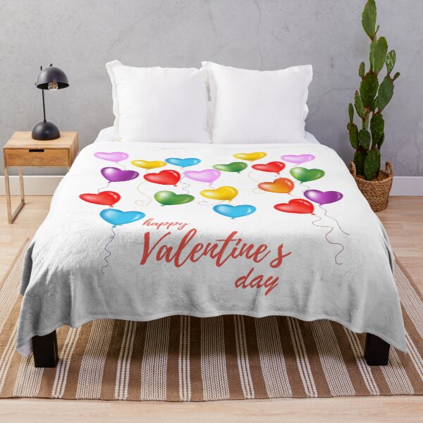 Item preview, Happy Valentine’s day colored hearts shaped balloons flying designed and sold by mashmosh.