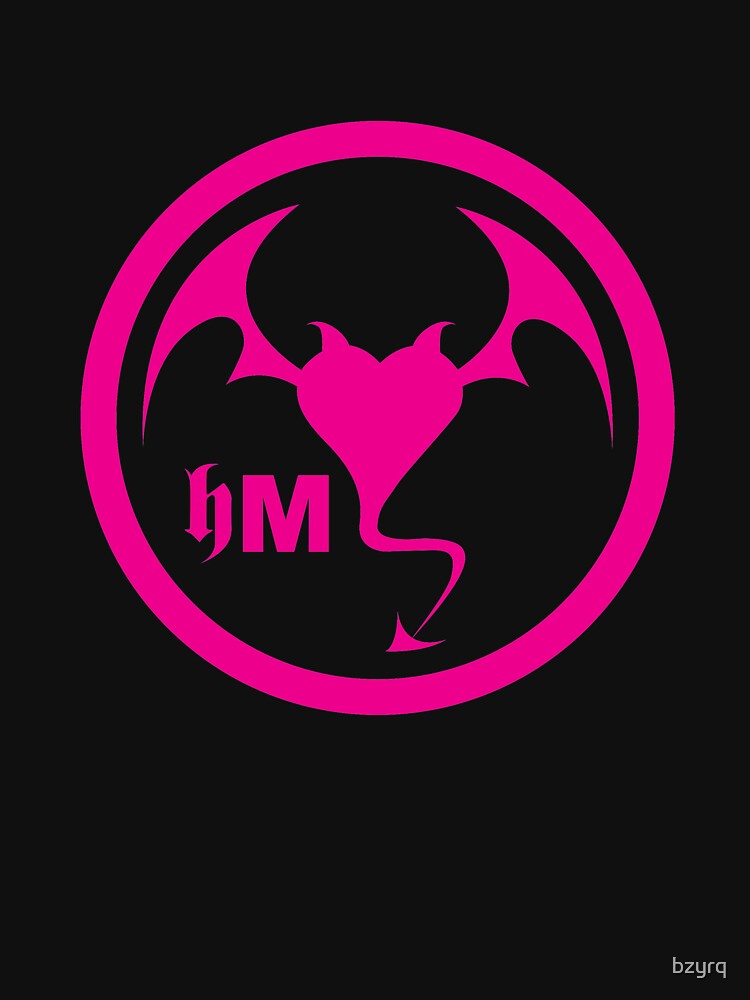 Thumbnail 3 of 3, Tank Top, Hollywood Monsters Circle Bat Logo - PINK designed and sold by bzyrq.