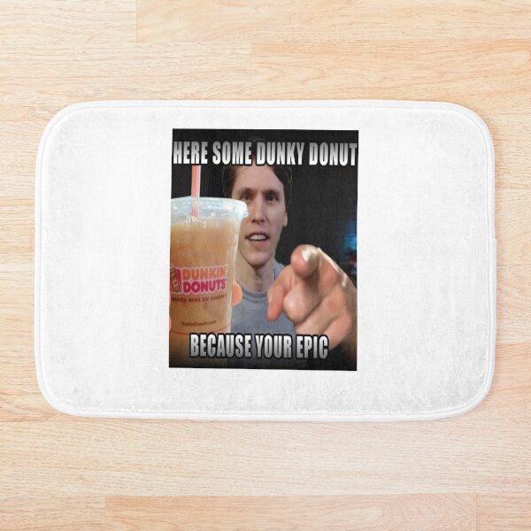 HERE SOME DUNKY DONUT - ***JERMA FUNNY*** Bath Mat