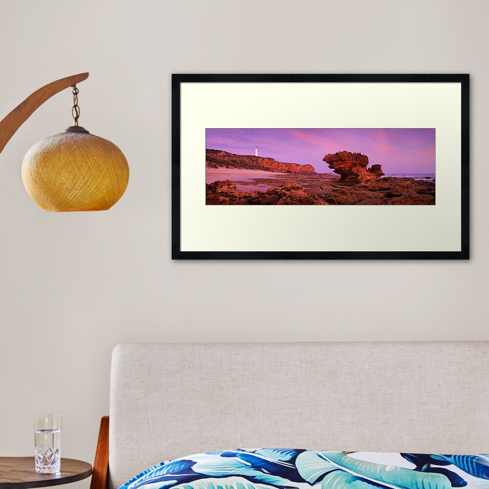 Split Point Lighthouse, Aireys Inlet, Victoria, Australia Framed Art Print