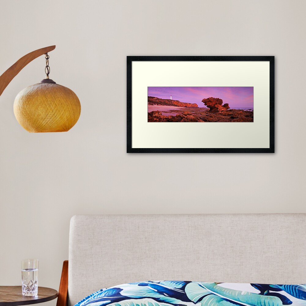 Split Point Lighthouse, Aireys Inlet, Victoria, Australia Framed Art Print