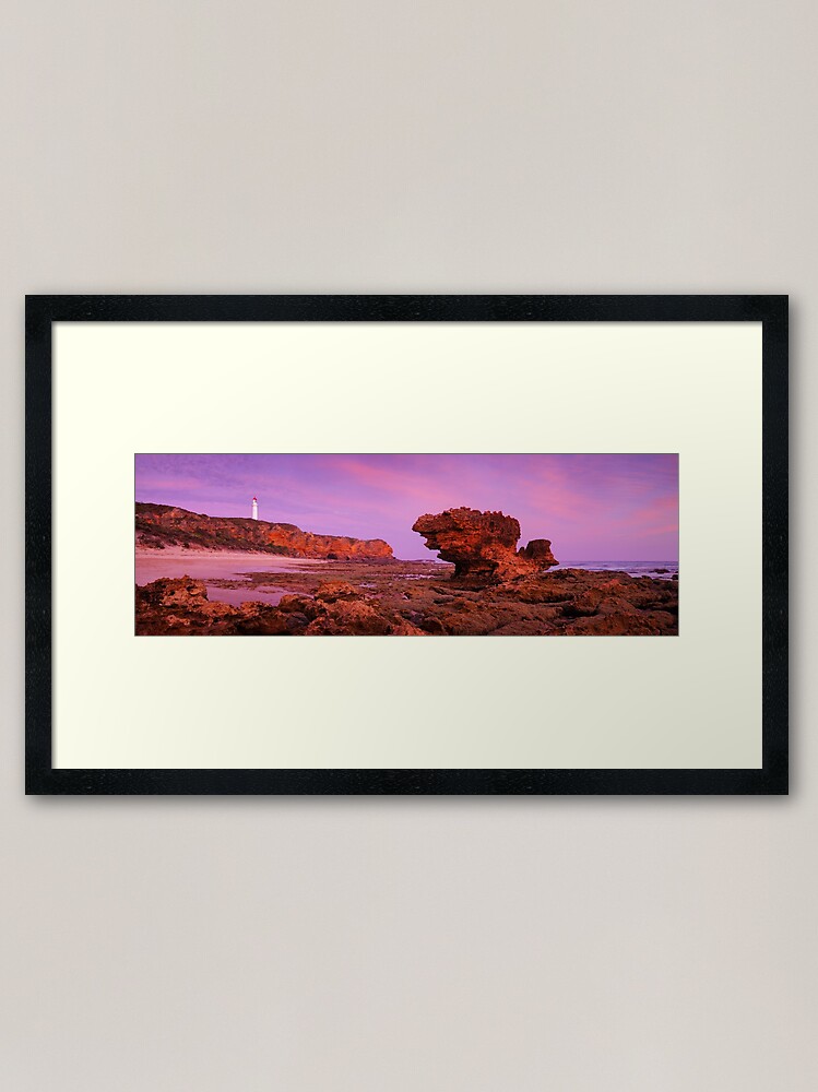 Alternate view of Split Point Lighthouse, Aireys Inlet, Victoria, Australia Framed Art Print
