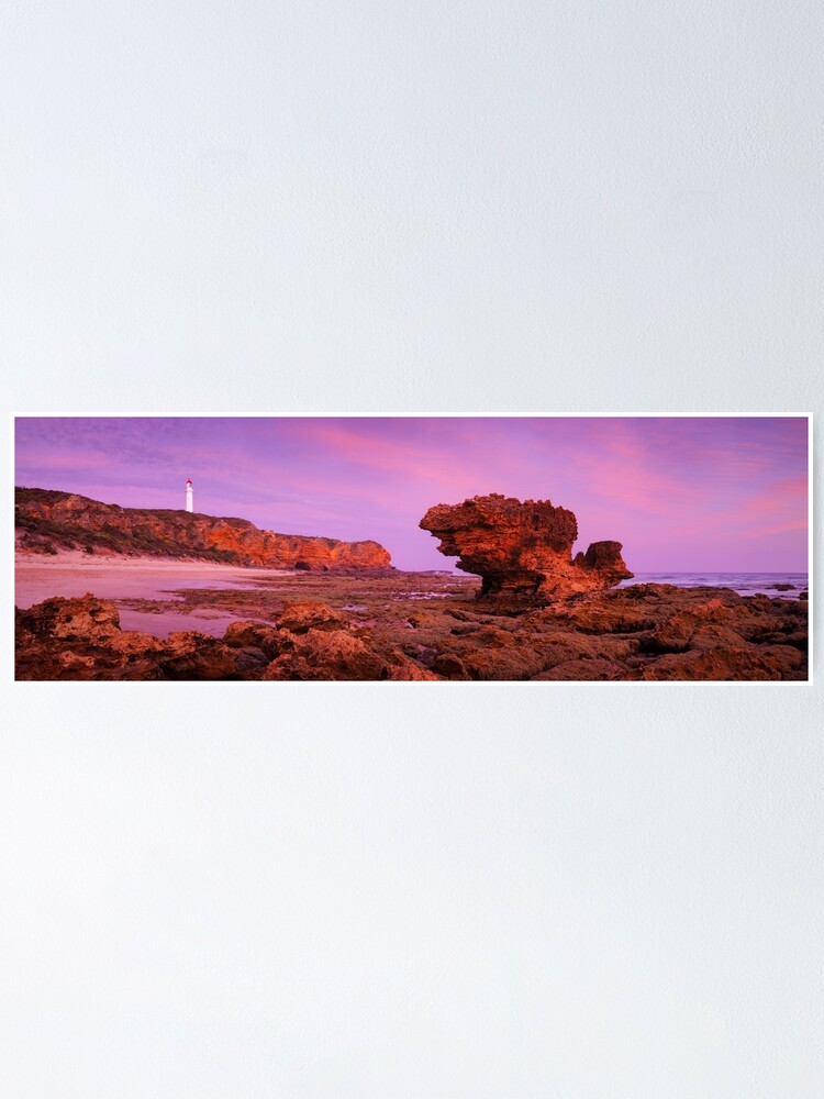 Alternate view of Split Point Lighthouse, Aireys Inlet, Victoria, Australia Poster