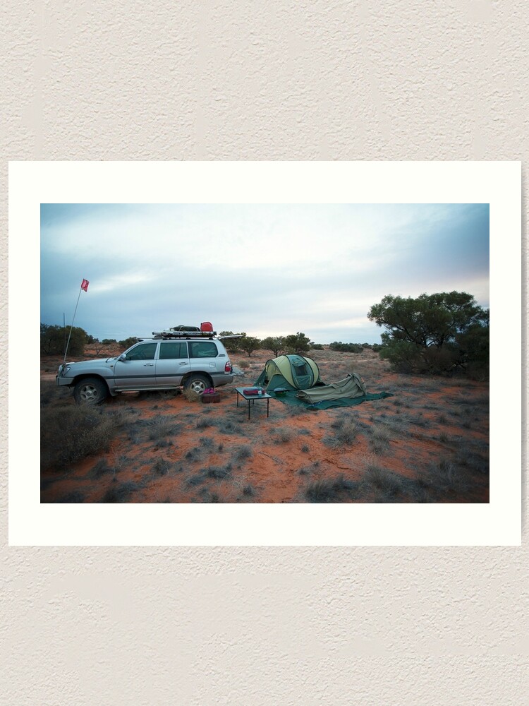 Alternate view of Campsite Hay River Track, Simpson Desert, NT Art Print