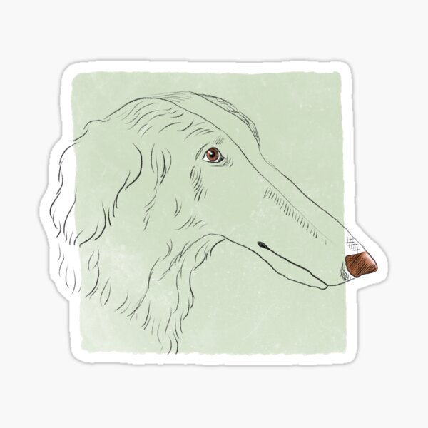 Borzoi Sticker