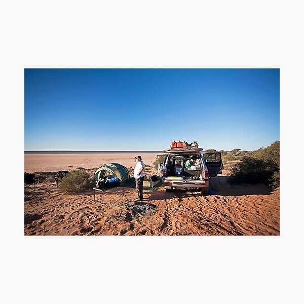 Campsite, Lake Mackay, WA Photographic Print