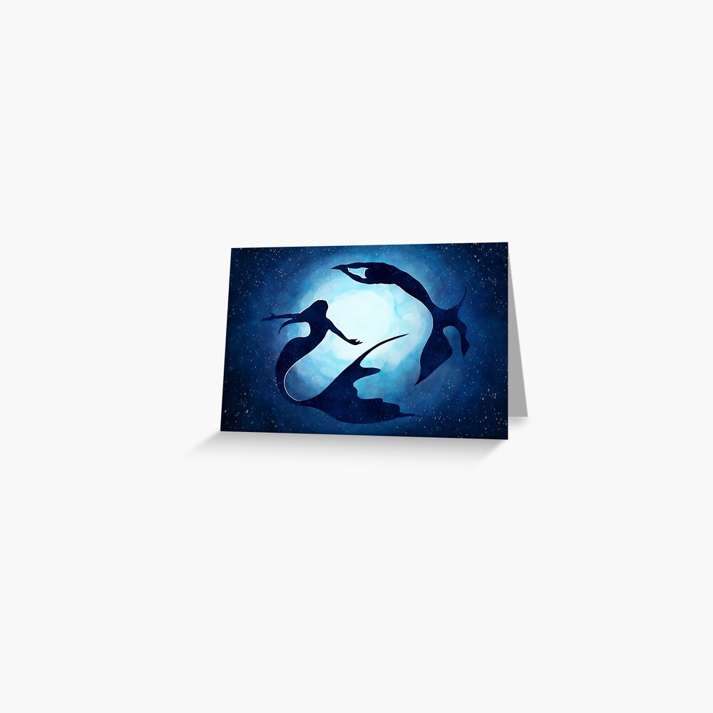 Midnight Swim Greeting Card