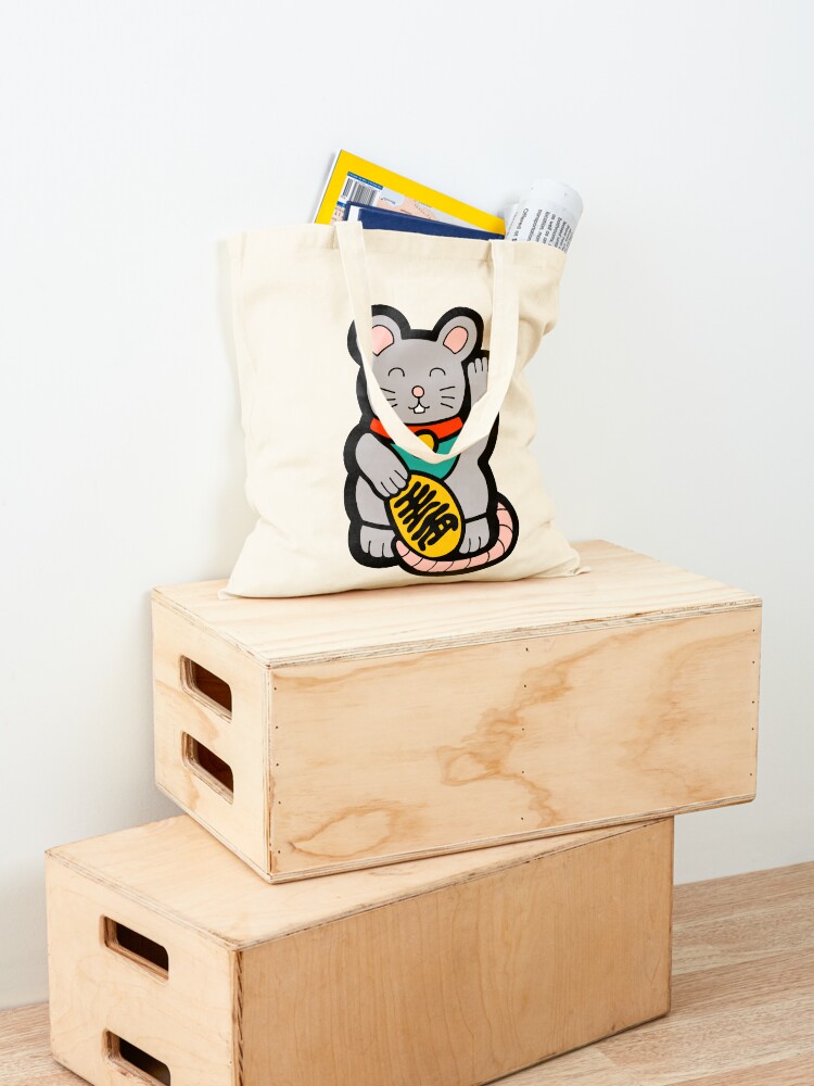 Alternate view of Lucky Chinese Year of the Rat Pattern Tote Bag