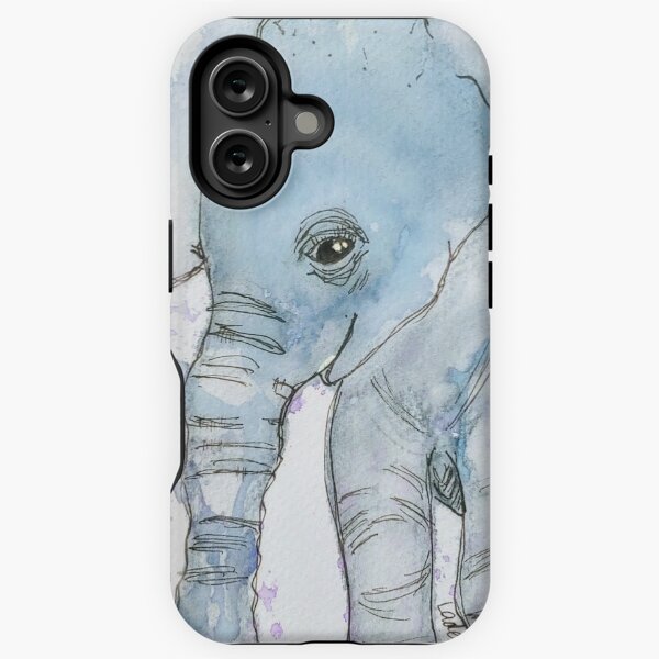 Item preview, Encre l'éléphant bébé heureux designed and sold by LadenaRae.