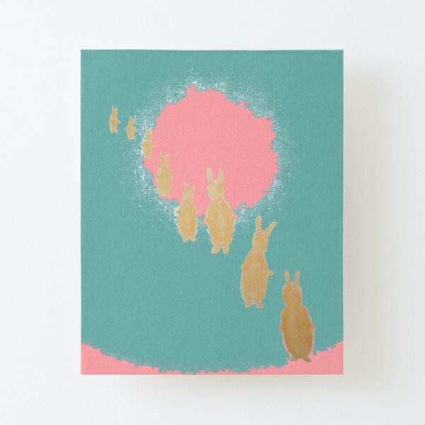 Chasing Heffalump Canvas Mounted Print