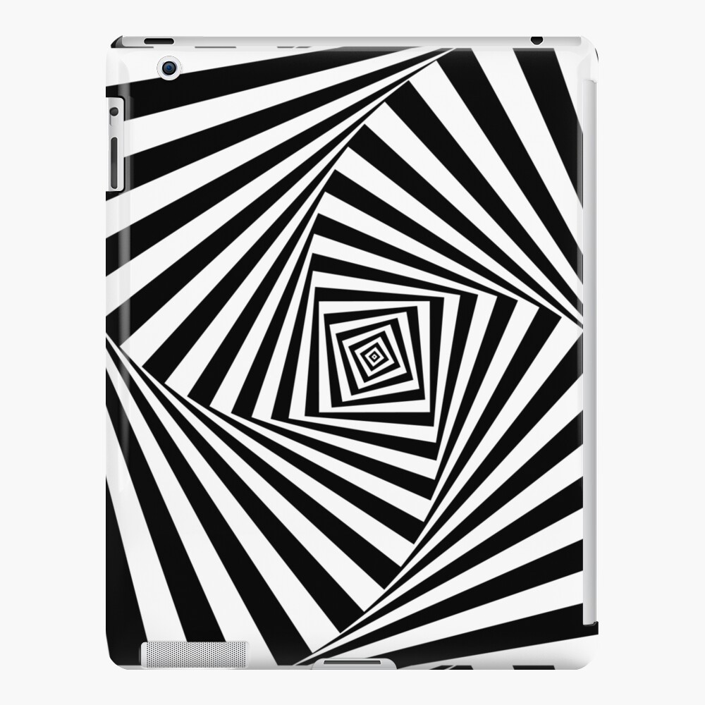 Black And White Op-Art Spiral iPad Case & Skin for Sale by artsandsoul