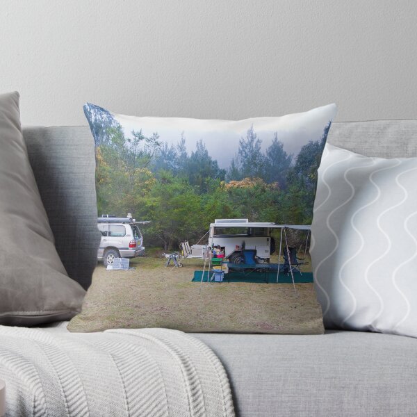 Campsite, Bendethera, Deua National Park, NSW Throw Pillow