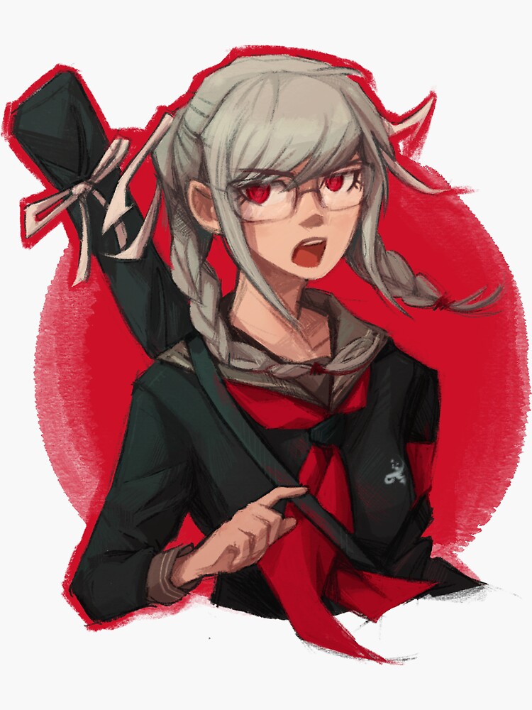 "peko pekoyama " Sticker by makeartandwar Redbubble