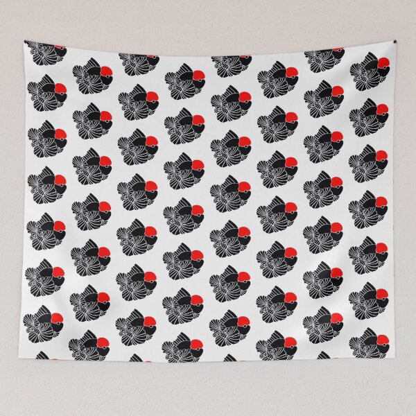 Item preview, Oranda Black Red Cap Fancy Tail Goldfish Logo 20 designed and sold by Nosnah.