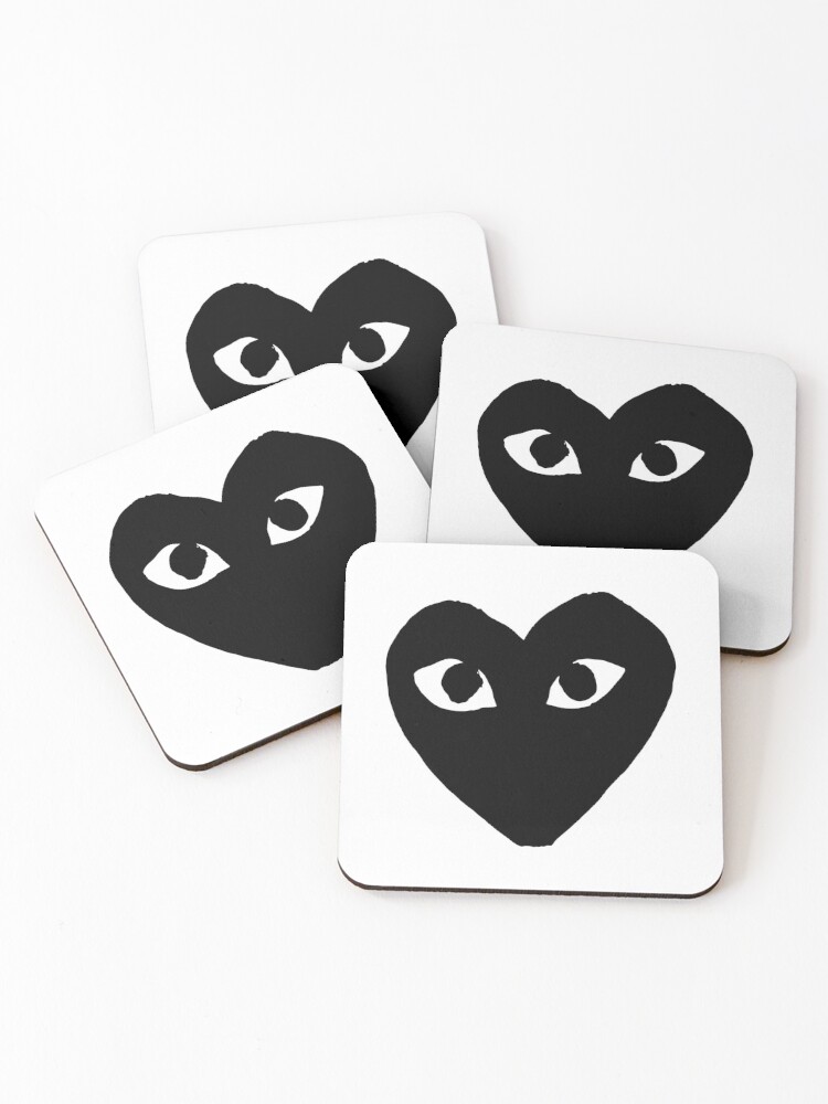 Transparent Cdg Coasters Set Of 4 By Commedesfreak Redbubble