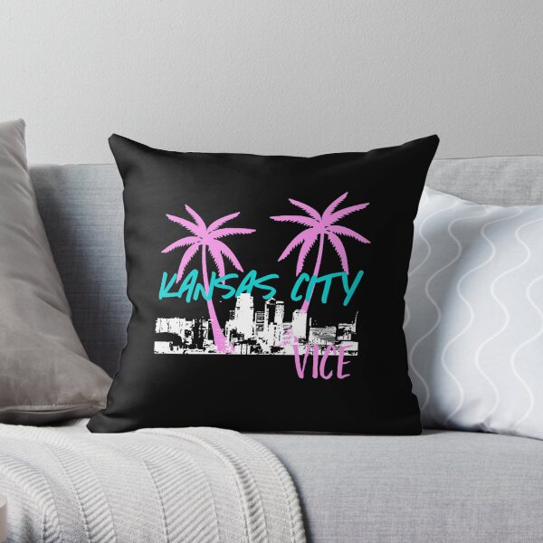 Kansas City To Miami Throw Pillow