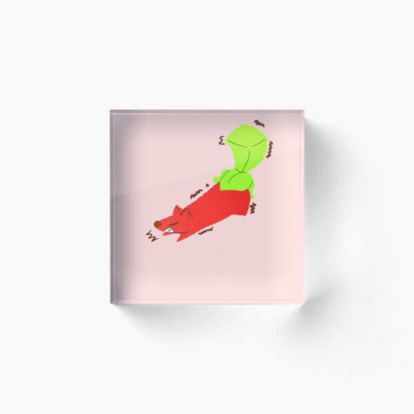 Pepper Pooch Growling Acrylic Block