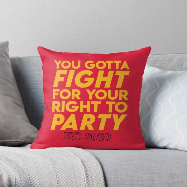 KC Kansas City 2020 KC Fan Arrowhead Red Kingdom T-Shirt Throw Pillow