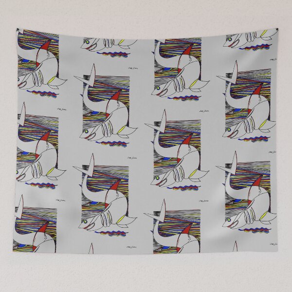 Item preview, Shark By Artguru 0312, 22 X 28, - Acrylic On Paper designed and sold by Art Guru.