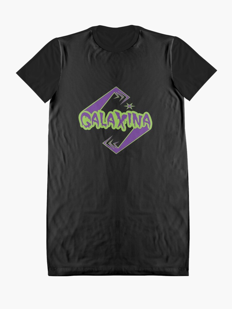 Alternate view of Galaxina Alien Arms Logo Graphic T-Shirt Dress