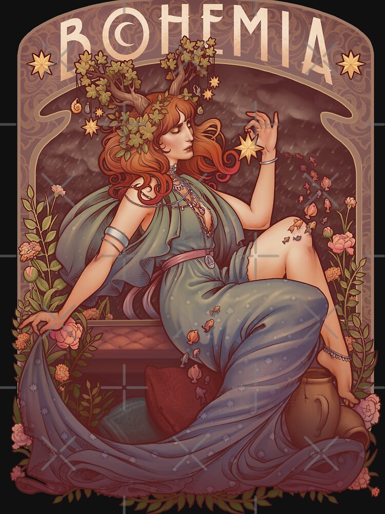 Art Nouveau BOHEMIA by medusadollmaker
