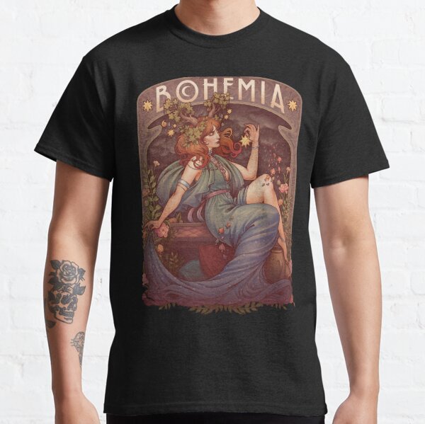 Art Nouveau BOHEMIA Camiseta clásica