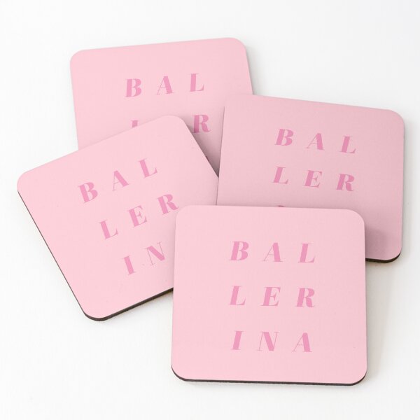 Item preview, Ballerina | Pretty Typographic Art in Pink designed and sold by JuneJournal.