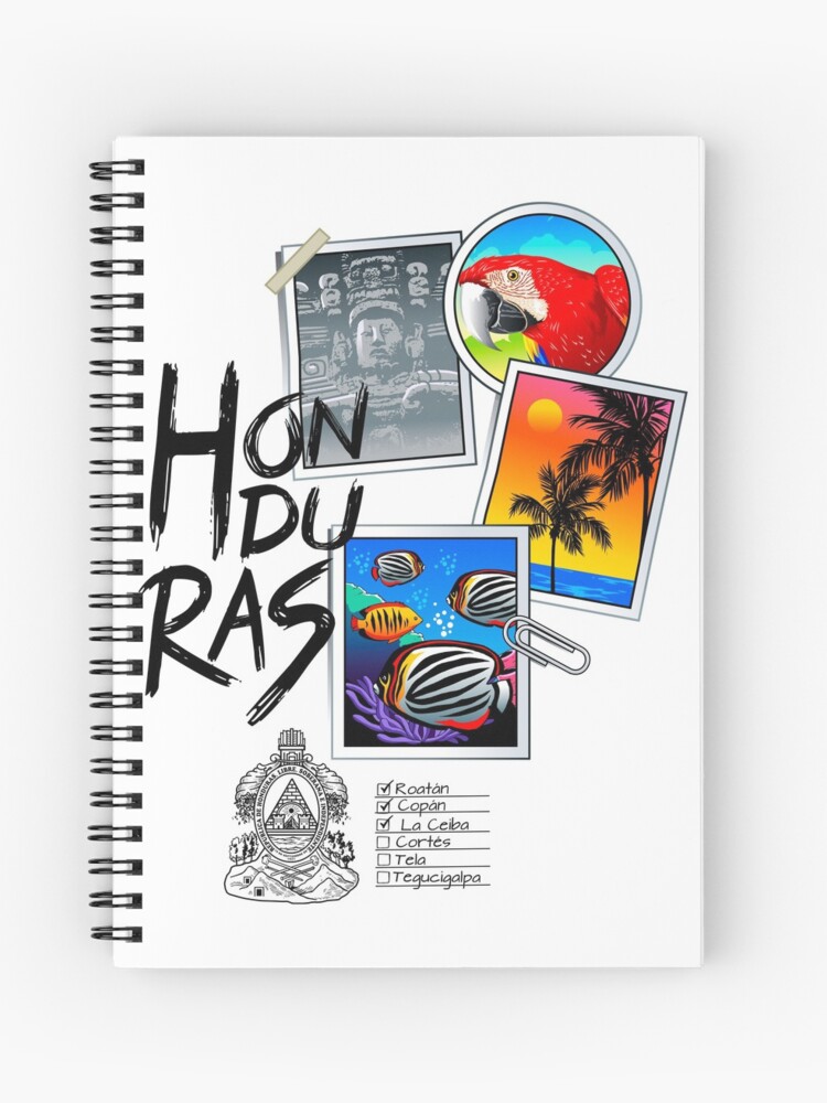 Cuaderno de espiral «Honduras Turismo» de zeuscomics | Redbubble