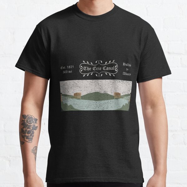 Vintage Erie Canal Illustration Classic T-Shirt