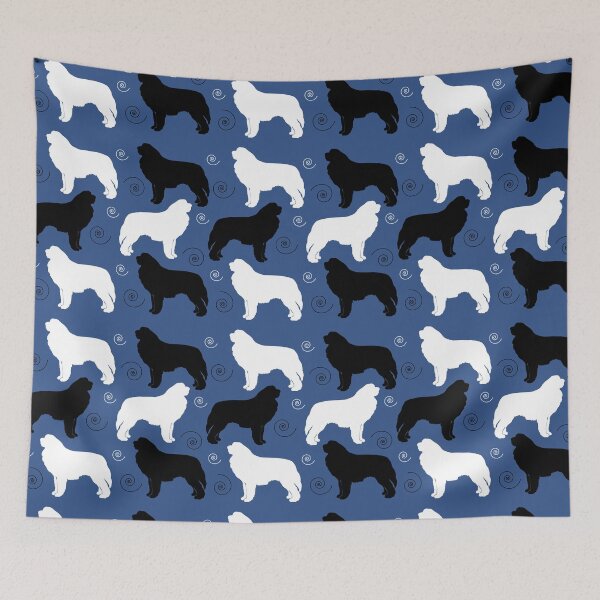 Item preview, Newfie Love Newfoundland Dog Breed Classic Blue designed and sold by Art by Jess.