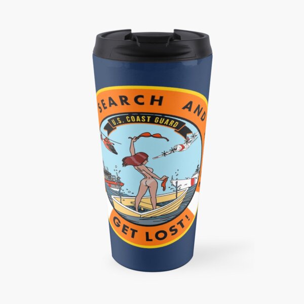USCG Support Search and Rescue - Get Lost! V2 Travel Mug