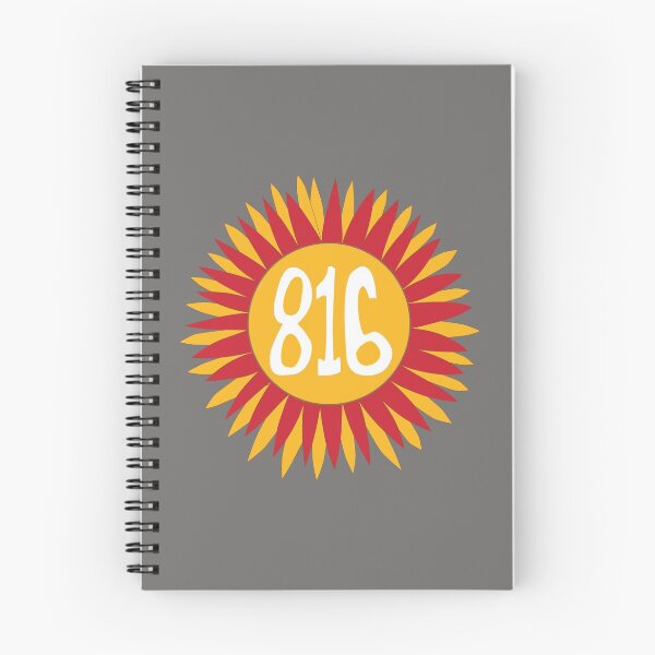 Item preview, Hand Drawn Missouri Sunflower 816 Area Code Red Gold designed and sold by itsrturn.