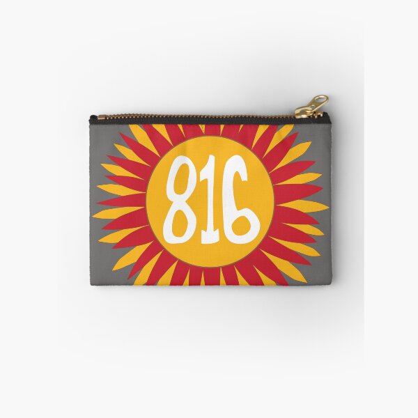 Item preview, Hand Drawn Missouri Sunflower 816 Area Code Red Gold designed and sold by itsrturn.