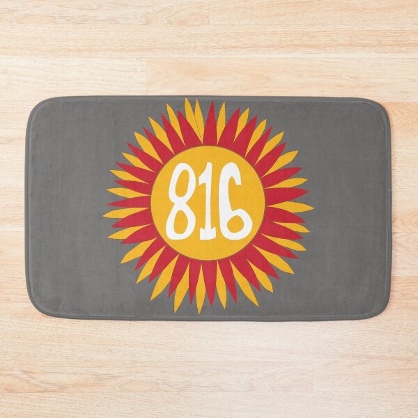 Item preview, Hand Drawn Missouri Sunflower 816 Area Code Red Gold designed and sold by itsrturn.