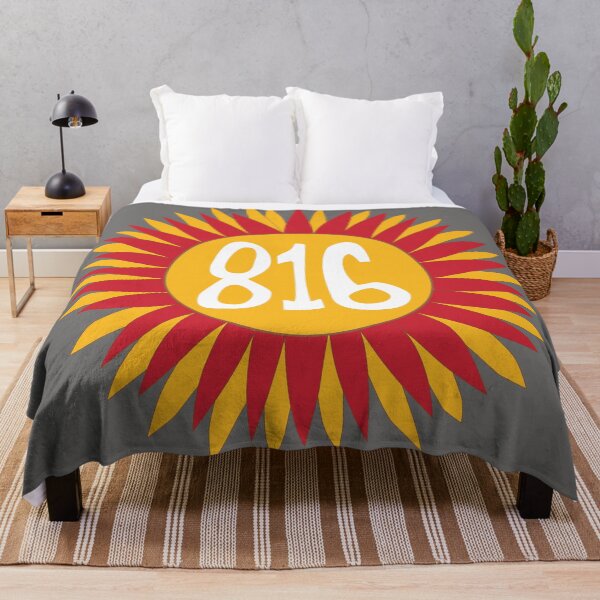 Item preview, Hand Drawn Missouri Sunflower 816 Area Code Red Gold designed and sold by itsrturn.