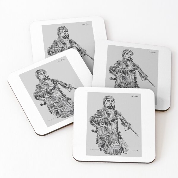 Item preview, Man Playing Instrument With Snake By Artguru 0291, 22 X 28, - Ink On Paper designed and sold by Art Guru.