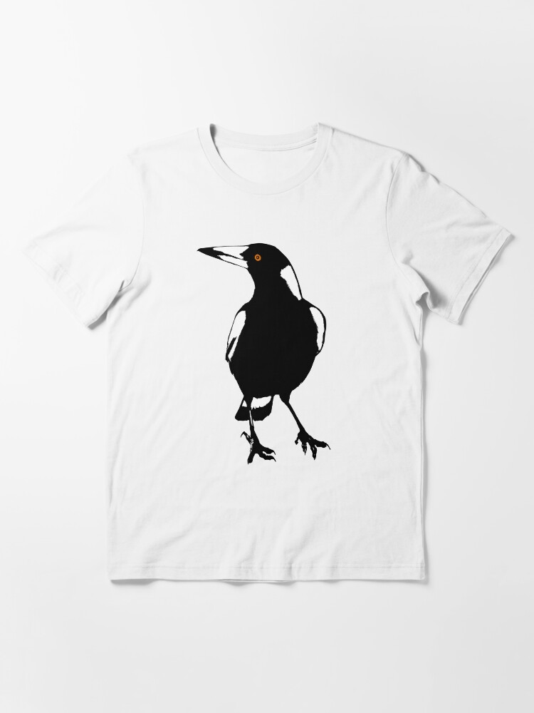 Thumbnail 3 of 7, Essential T-Shirt, Australian Magpie designed and sold by Byrnsey.