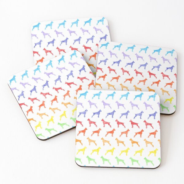 Item preview, Rainbow Boxers - boxer dog breed (short tail) designed and sold by littlearrow.