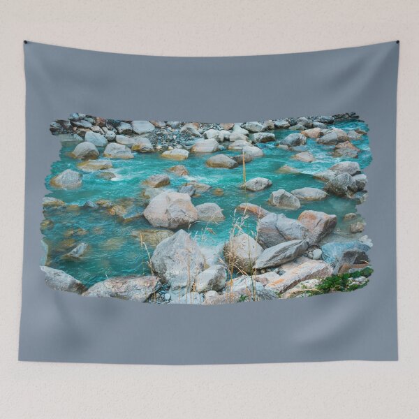 Item preview, Turquoise Swiss Alpine Mountain river  designed and sold by articlave.
