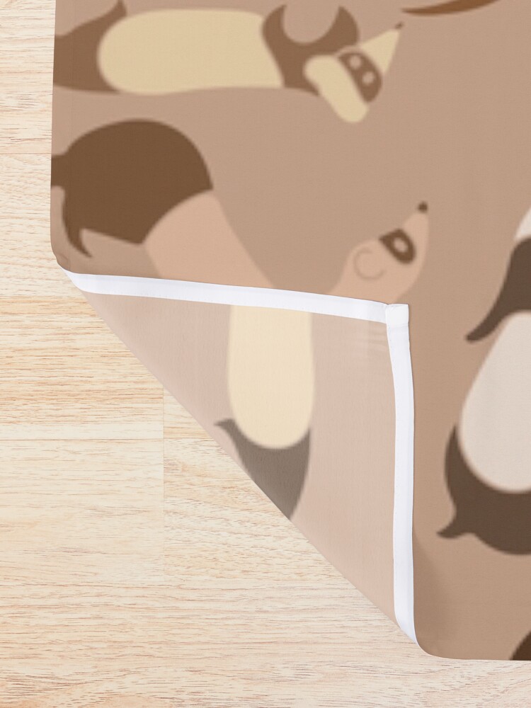 Alternate view of Ferret in light brown Shower Curtain