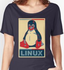 Linux Tux Women's Relaxed Fit T-Shirt