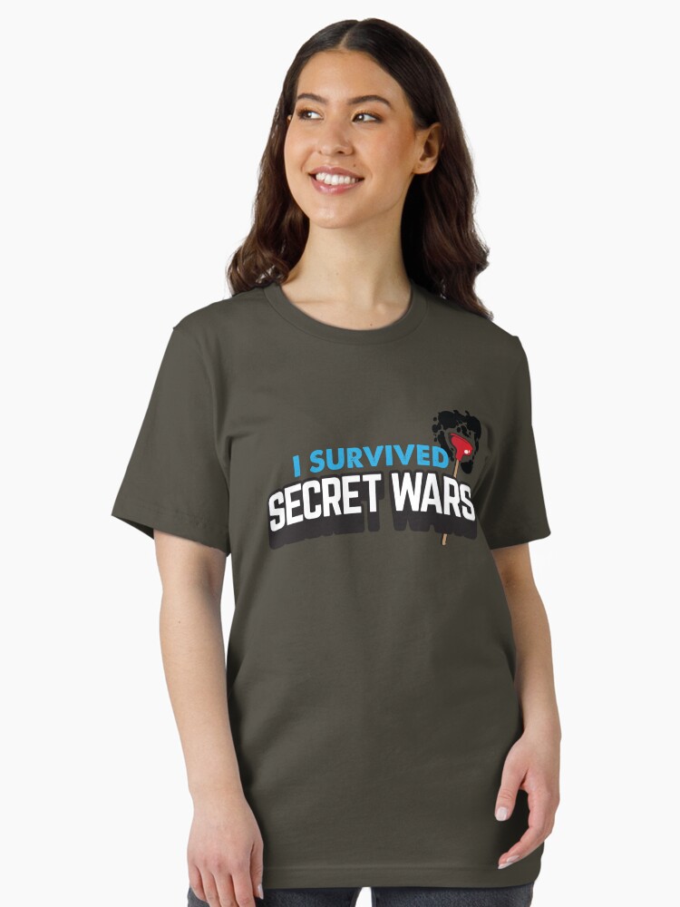 Thumbnail 1 of 7, Essential T-Shirt, I SURVIVED SECRET WARS designed and sold by rachelandmiles.