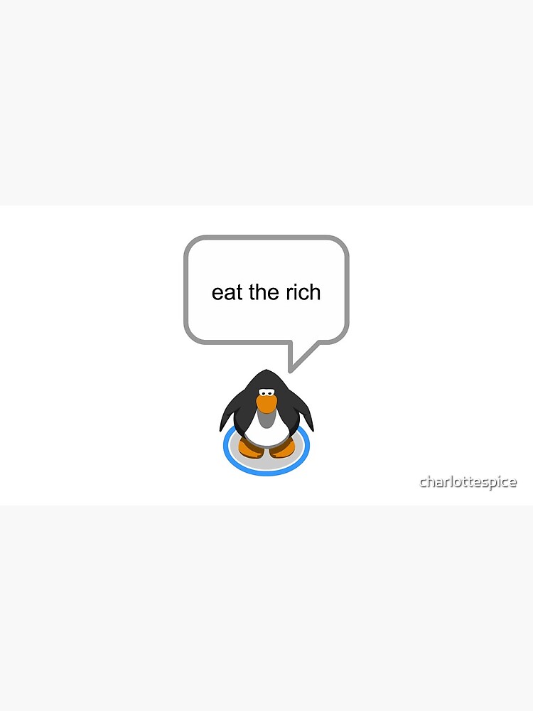 Tarjetas de felicitación «comer los ricos - club penguin» de charlottespice  | Redbubble