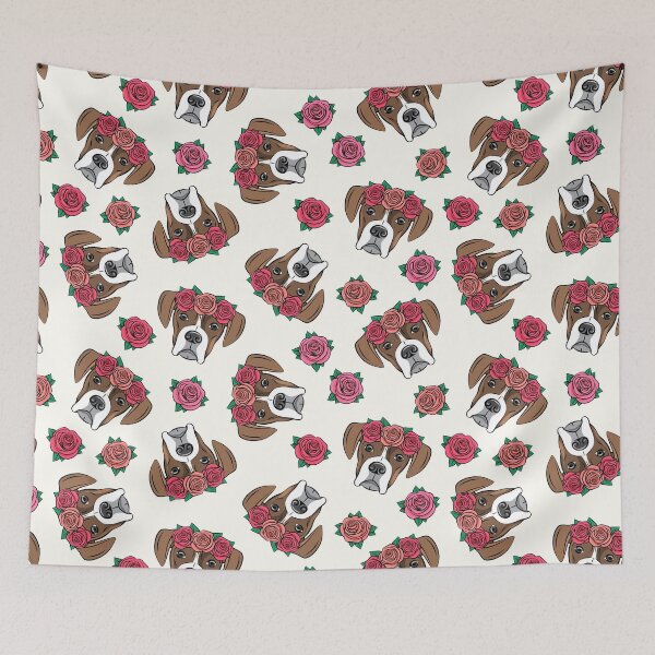 Item preview, Floral Crowned Boxers - cream designed and sold by littlearrow.
